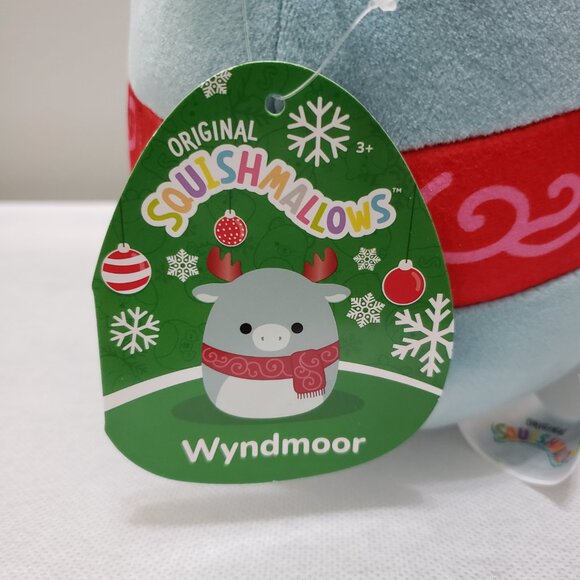 Squishmallows Wyndmoor the Moose 8" Christmas Squad B Plush - Picture 4 of 5